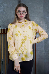 Tie & Dye Lurex Regular Fit Casual Shirt