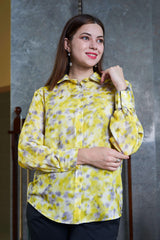 Tie & Dye Lurex Regular Fit Casual Shirt