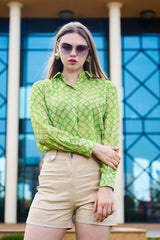 Traditional Lurex Regular Fit Casual Shirt