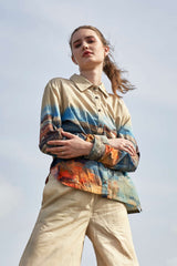 Lex Half Printed Regular Fit Shirt