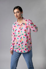Floral Regular Fit Collar Neck Shirt