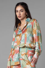 Floral Checks Regular Fit Shirt