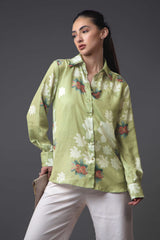 Floral Collar Neck Regular Fit Shirt