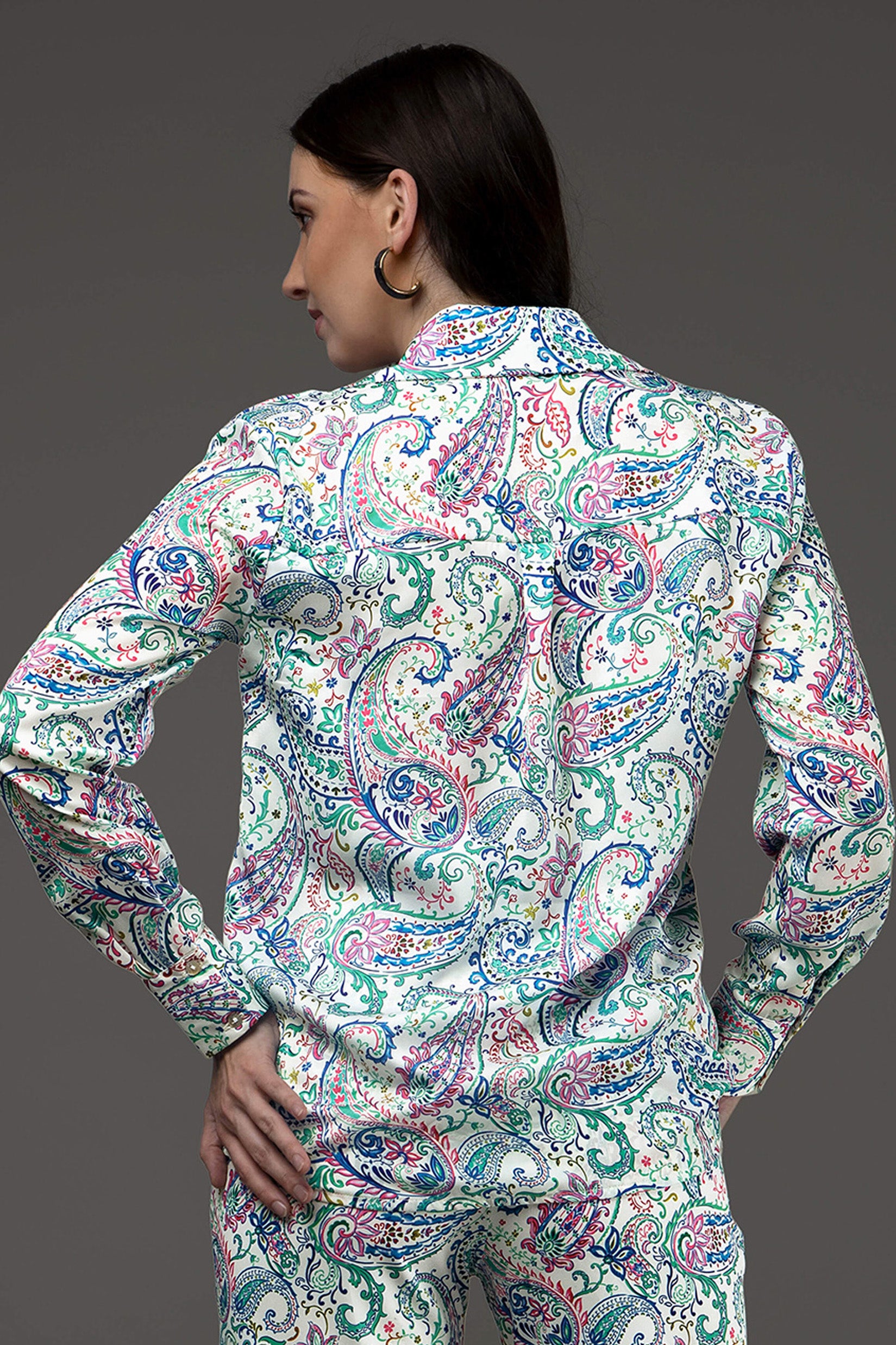 トップス Saint Laulent paisley shirt SAINT LAURENT SS15 SILK PAISLEY SHIRT – OBTAIND