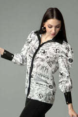 Quirky Regular Fit Spread Collar Shirt
