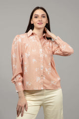 Floral Puff Sleeve Shirt