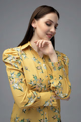 Floral Puff Sleeve Shirt