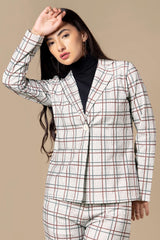 Exclusive Checks Casual Blazer For Women