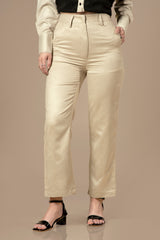 Plain Casual Regular Fit Ladies Bottom Wear