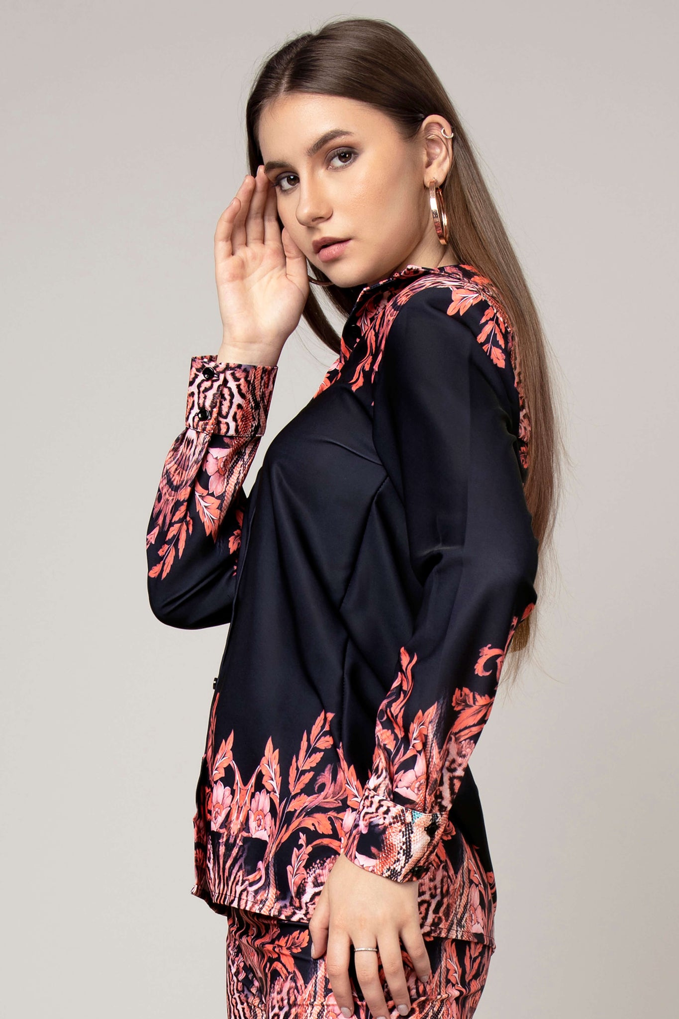 Trendy Leafage Shirt For Women