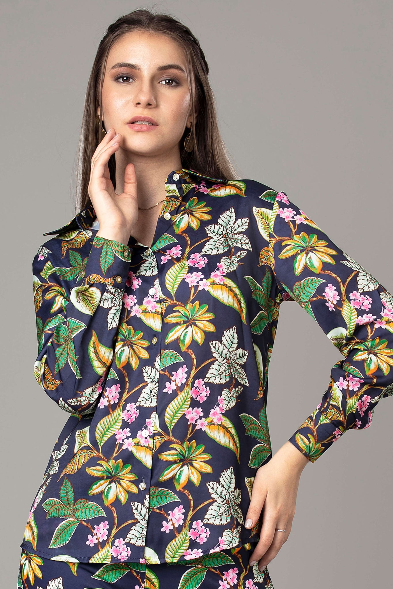 Trendy Floral Shirt For Women