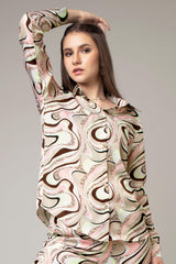 Stylish Abstract Shirt For Women