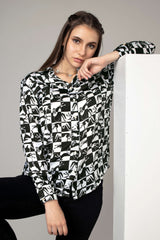 Stylish Checked Casual Shirt For Women