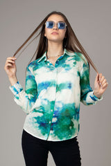 Tie And Dye Casual Shirt For Women