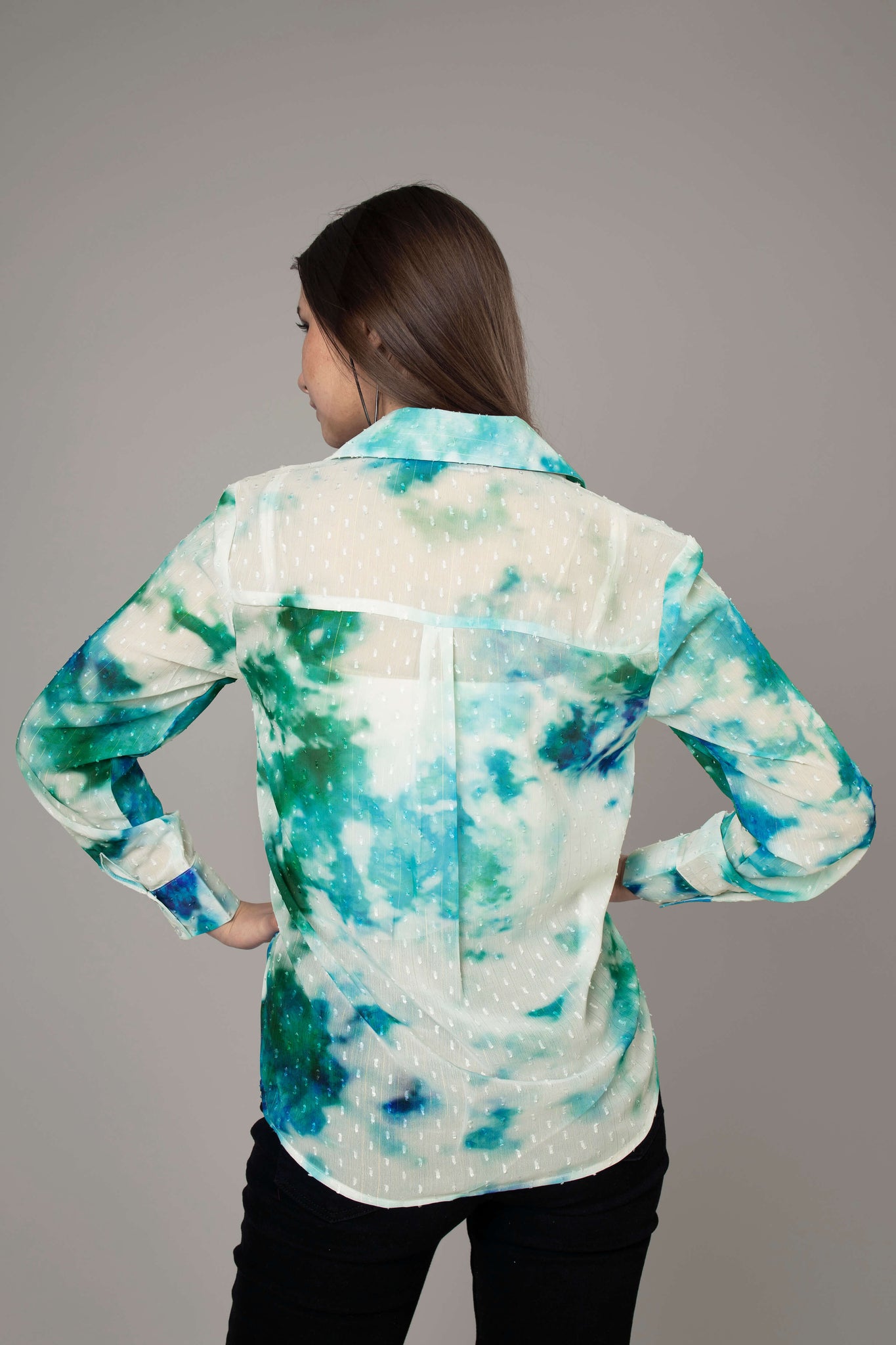 Tie And Dye Casual Shirt For Women