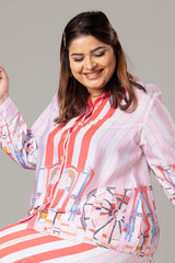 Voguish Stripes Shirt For Women