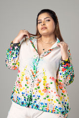 Spiffy Floral Shirt For Women