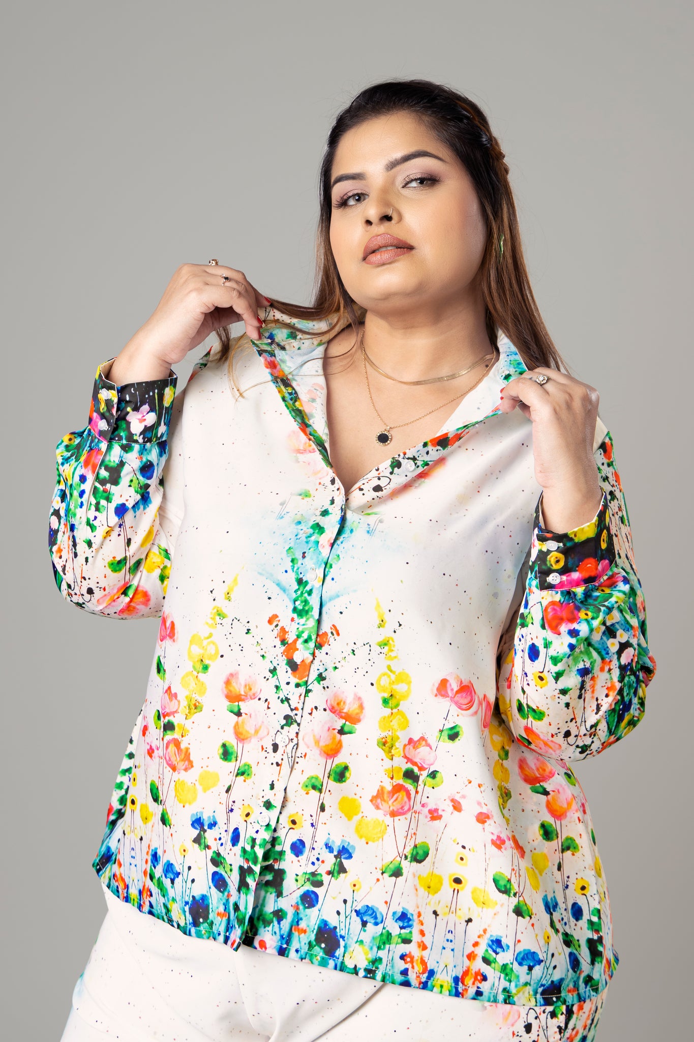 Spiffy Floral Shirt For Women