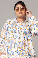 Trendy Chain Print Shirt For Women