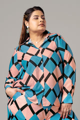 Smart Geometric Shirt For Women
