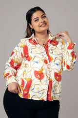 Trendy Chain Print Shirt For Women