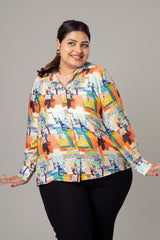 Trendy Abstract Shirt For Women