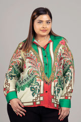 Vintage Leafage Shirt for Women