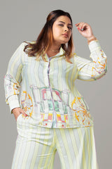 Voguish Stripes Shirt For Women