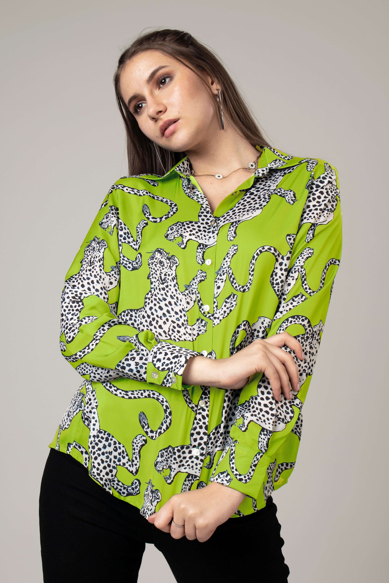 Leopard Printed Shirt For Women