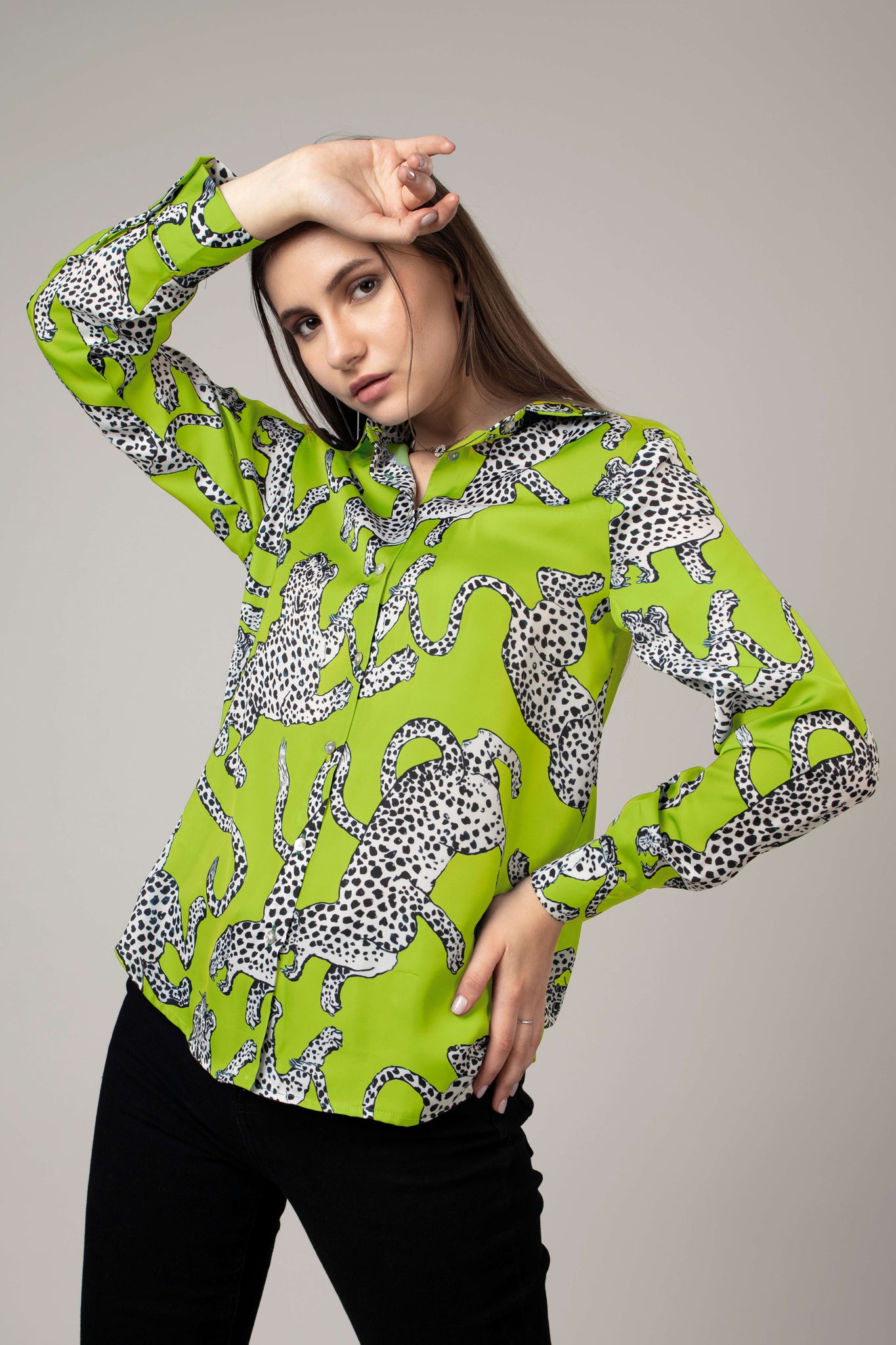 Leopard Printed Shirt For Women