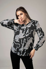 Leopard Printed Shirt For Women