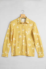 Polka Dots Floral Shirt For Women