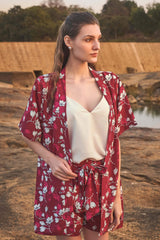 Snowflake Floral Longline Shrug