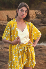 Snowflake Floral Longline Shrug